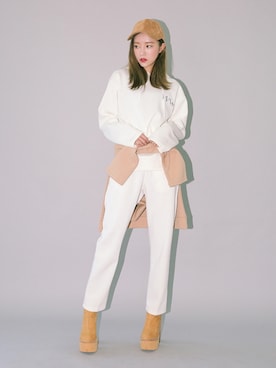 「 キャップ」｜「アイテム（その他）」を使った、STYLENANDAさん（レディース・164cm）の春コーディネート