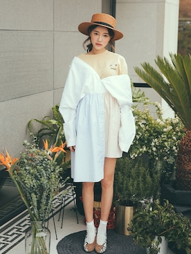 「 白」｜STYLENANDAさん（レディース・164cm）の春コーディネート