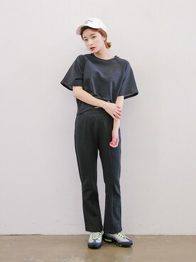 「 キャップ」｜「アイテム（その他）」を使った、STYLENANDAさん（レディース・164cm）の春コーディネート