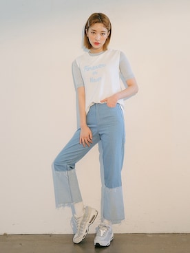 「STYLENANDA（スタイルナンダ）のアイテム（パンツ）」を使った、STYLENANDAさん（レディース・164cm）の春コーディネート