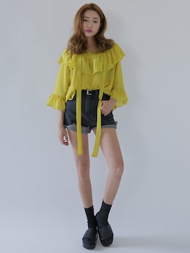 「STYLENANDA（スタイルナンダ）のアイテム（サンダル）」を使った、STYLENANDAさん（レディース・164cm）の春コーディネート
