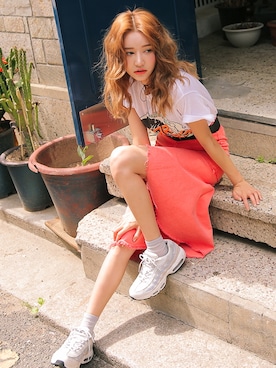 「STYLENANDA（スタイルナンダ）のアイテム（スカート）」を使った、STYLENANDAさん（レディース・164cm）の春コーディネート