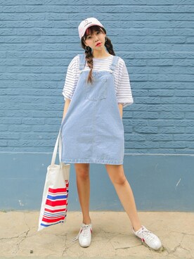 「 キレイめ」｜「アイテム（スカート）」を使った、STYLENANDAさん（レディース・164cm）の春コーディネート
