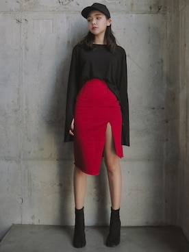 「ミディスカート」｜STYLENANDAさん（レディース・164cm）の夏コーディネート