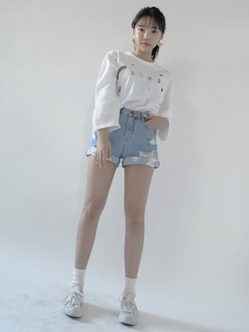 「 カジュアル」｜「アイテム（その他）」を使った、STYLENANDAさん（レディース・164cm）の秋コーディネート