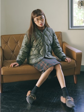 「 カジュアル」｜「アイテム（その他）」を使った、STYLENANDAさん（レディース・164cm）の冬コーディネート