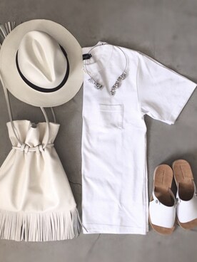 「ADER（アデル）のアイテム（バッグ）」を使った、nakaさん（レディース・156cm）の春コーディネート