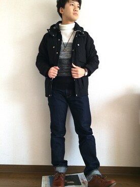 「MIL-SPEC（ミルスペック）のアイテム（ジャケット/アウター）」を使った、ばー。さん（メンズ・170cm）の冬コーディネート