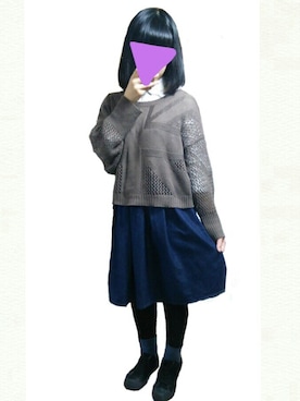「GU（ジーユー）のアイテム（シューズ、ブラック系）」を使った、きおさん（レディース・156cm）の秋コーディネート