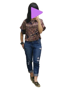 「Panamaboy（パナマボーイ）のアイテム（トップス、その他）」を使った、きおさん（レディース・156cm）の春コーディネート