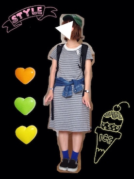 もももさん（レディース・154cm）の夏コーディネート