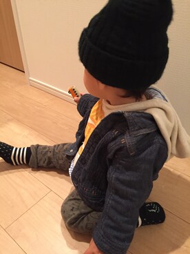 「キッスコーデ」｜「アイテム（スウェット）」を使った、kapinagiさん（レディース・158cm）の冬コーディネート