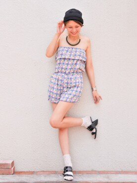 【Muel Chic】中村沙織さん（レディース・162cm）の夏コーディネート