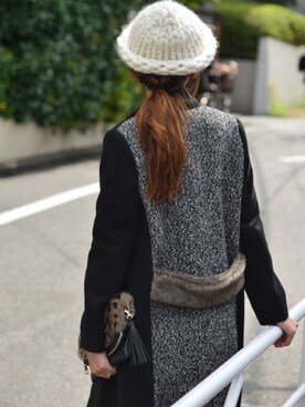 「配色」｜「アイテム（チェスターコート）」を使った、【Muel Chic】中村沙織さん（レディース・162cm）の夏コーディネート