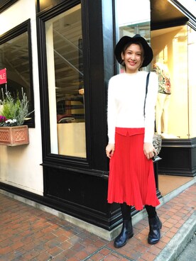 【Muel Chic】中村沙織さん（レディース・162cm）の冬コーディネート