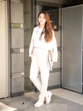 「LAYMEE（レイミー）のアイテム（ブルゾン）」を使った、【Muel Chic】中村沙織さん（レディース・162cm）の冬コーディネート