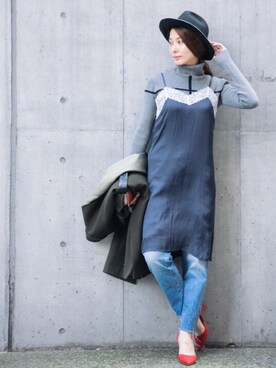 【Muel Chic】中村沙織さん（レディース・162cm）の夏コーディネート