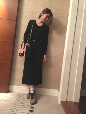 【Muel Chic】中村沙織さん(レディース・162cm)の秋コーディネート