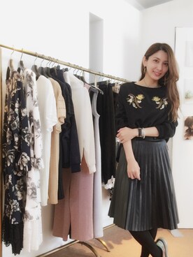 【Muel Chic】中村沙織さん（レディース・162cm）の秋コーディネート