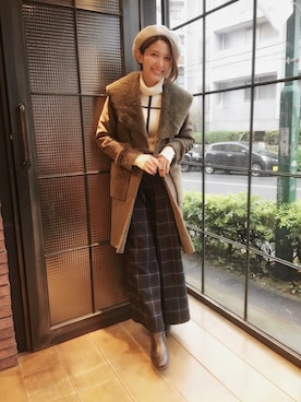 【Muel Chic】中村沙織さん（レディース・162cm）の秋コーディネート