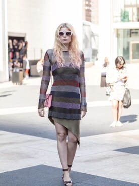 「H&M（エイチ・アンド・エム）のBeaded Dress（ワンピース、その他）」を使った、Becaさん（レディース）の秋コーディネート