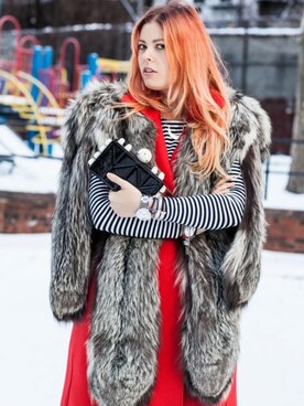 「Alexander McQueen（アレキサンダーマックイーン）のアイテム（ワンピース/ドレス）」を使った、Becaさん（レディース・168cm）の秋コーディネート