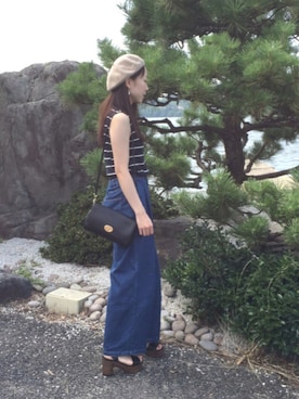 「PAGEBOY（ページボーイ）のアイテム（アンサンブル）」を使った、みどりいろさん（レディース・160cm）の夏コーディネート