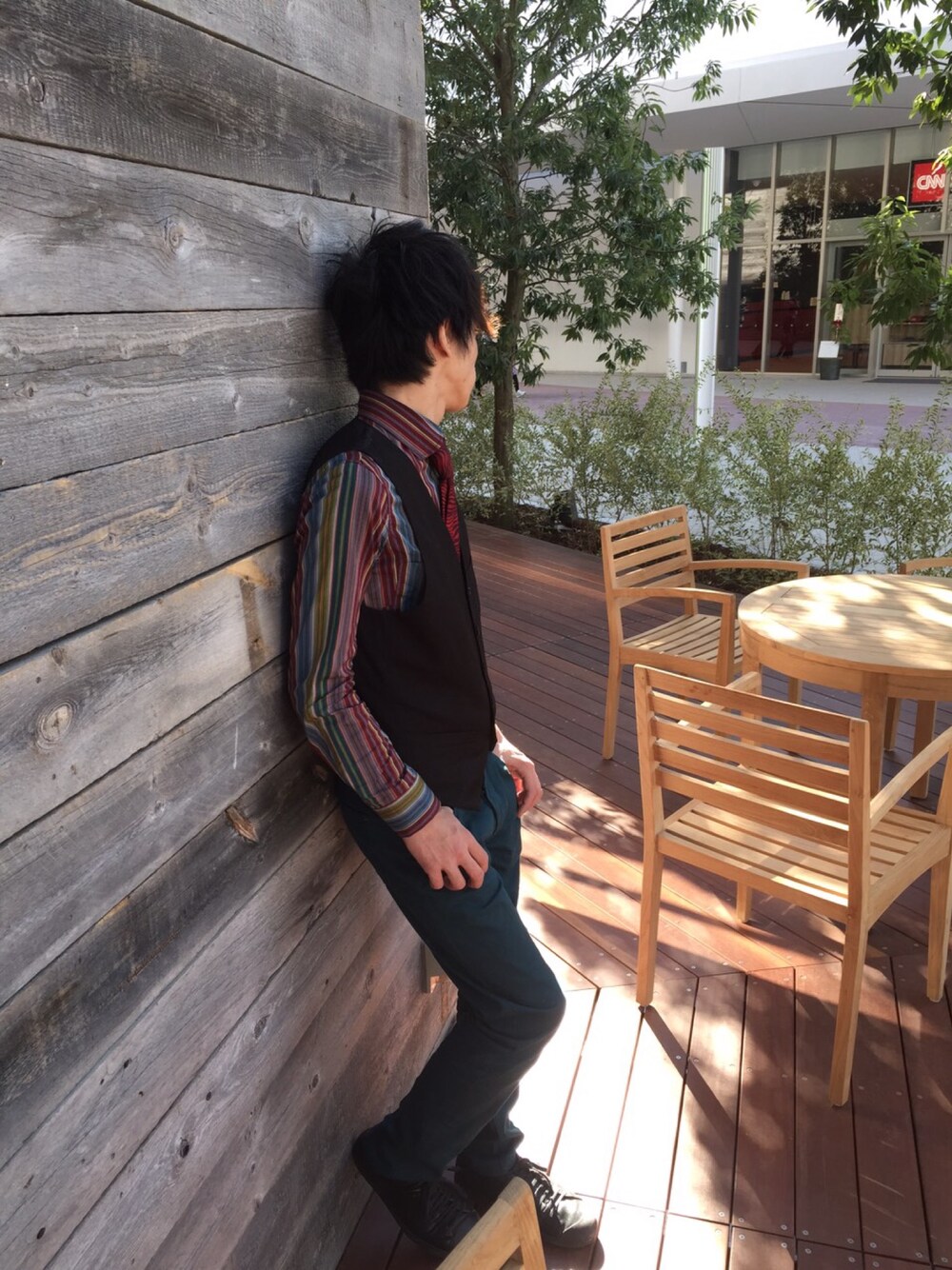 「Paul Smith、ネクタイ、綺麗目、10代、高校生」｜「Paul Smithのアイテム（シャツ/ブラウス、その他）」を使った、祐樹さん（メンズ・167cm）の冬コーディネートの1枚目の写真