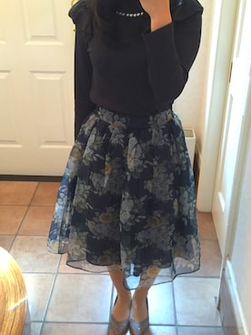 「tocco（トッコ）のアイテム（ニット/セーター）」を使った、marielさん（レディース・163cm）の秋コーディネート