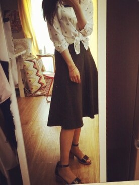 「midi skirt」｜ttwisttさん（レディース・166cm）の冬コーディネート