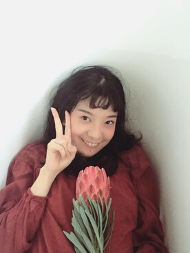 「b+ab（ビープラスエービー）のアイテム（トップス、レッド系）」を使った、ttwisttさん（レディース・166cm）の秋コーディネート