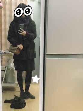 「TOPSHOP（トップショップ）のアイテム（その他シューズ、ブラック系）」を使った、ttwisttさん（レディース・166cm）の冬コーディネート