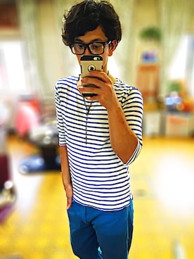 「自撮り」｜DAICHIさん（メンズ・167cm・20代）の夏コーディネート