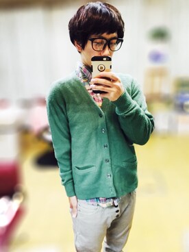 「0044（ゼロゼロヨンヨン）のアイテム」を使った、DAICHIさん（メンズ・167cm）の秋コーディネート