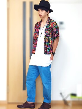 「tiptop（ティップトップ）のアイテム」を使った、DAICHIさん（メンズ・167cm）の夏コーディネート