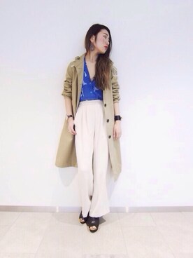 「URBAN RESEARCH ROSSO WOMEN（アーバンリサーチ　ロッソ）のアイテム（パンツ）」を使った、nariさん（レディース・160cm）の春コーディネート