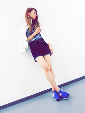 「URBAN RESEARCH ROSSO WOMEN（アーバンリサーチ　ロッソ）のアイテム（その他アウター）」を使った、nariさん（レディース・160cm）の春コーディネート