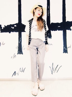 「URBAN RESEARCH ROSSO WOMEN（アーバンリサーチ　ロッソ）のアイテム（パンツ）」を使った、nariさん（レディース・160cm）の夏コーディネート