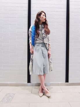 「URBAN RESEARCH ROSSO WOMEN（アーバンリサーチ　ロッソ）のアイテム（スカート）」を使った、nariさん（レディース・160cm）の冬コーディネート