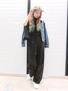 「URBAN RESEARCH ROSSO WOMEN（アーバンリサーチ　ロッソ）のアイテム（デニムジャケット）」を使った、nariさん（レディース・160cm）の夏コーディネート