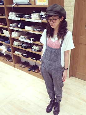 「Dr. Martens（ドクターマーチン）のDr. Martens Emmeline 5-Eye Boot（ブーツ）」を使った、Anriさん（レディース・156cm）の夏コーディネート