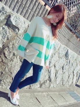 「en face（アンファス）のアイテム」を使った、Tari.さん（レディース・153cm）の冬コーディネート