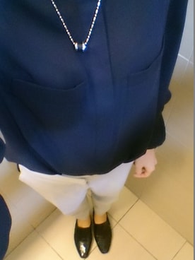 「アイテム（スーツパンツ、ピンク系）」を使った、Savannahさん（レディース・158cm）の夏コーディネート