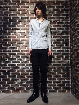 「ドレスシューズ」｜「アイテム（ブーツ）」を使った、ma~saさん（メンズ・178cm）の春コーディネート