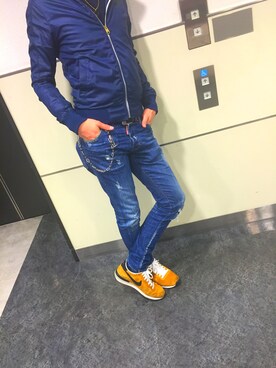 「G-STAR RAW（ジースターロゥ）のアイテム（ナイロンジャケット）」を使った、こうへいさん（メンズ・174cm）の春コーディネート