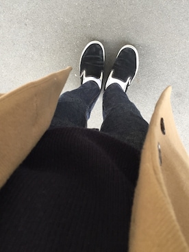 「A.P.C.」｜「アイテム（チェスターコート）」を使った、tanatanaさん（メンズ・170cm）の冬コーディネート