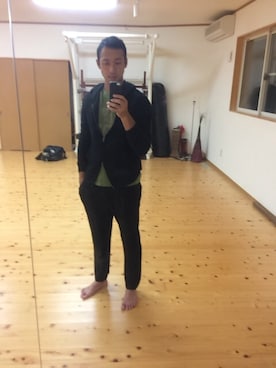 「練習中」｜ブラベリさん（メンズ・182cm）の秋コーディネート