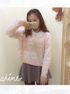 「STEEL（スティール）のアイテム」を使った、叫我挑山夫さん（レディース・165cm）の冬コーディネート