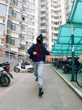 「アイテム（ブーツ、シルバー系）」を使った、pengpengさん（レディース・170cm）の春コーディネート