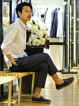 EDIFICE PR/SHINGOさん（メンズ・174cm）の春コーディネート